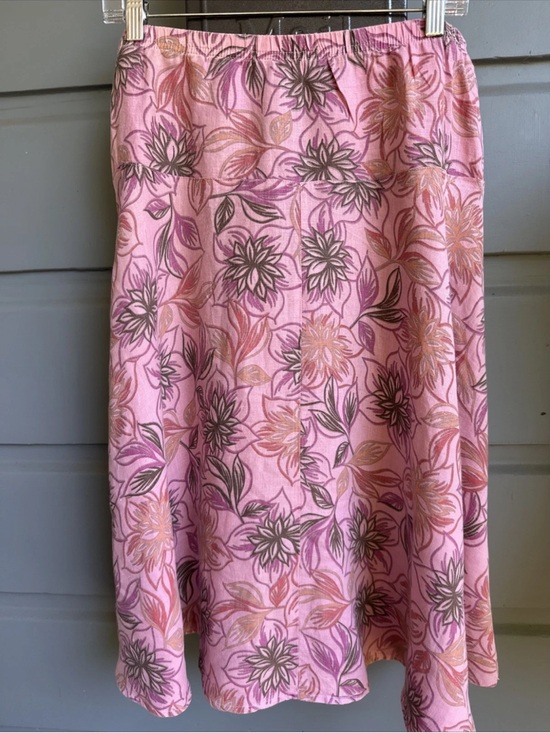 cut loose Dresses & Skirts - Cut Loose -Pink Linen Floral
Flared Midi Skirt- Size M